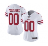 Women's San Francisco 49ers Customized White Stitched Jersey