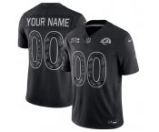 Men's Los Angeles Rams Active Player Custom Black F.U.S.E. 2026 Salute to Service Limited Football Stitched Jersey