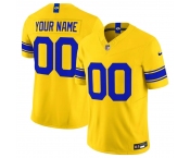 Men's Los Angeles Rams Active Player Custom Yellow 2026 F.U.S.E. Vapor Limited Football Stitched Jersey