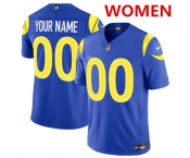 Women's Los Angeles Rams Active Player Custom Royal 2026 F.U.S.E. Vapor Limited Football Stitched Jersey