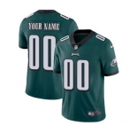 Men's Philadelphia Eagles Customized Midnight Green Team Color Vapor Untouchable Custom Limited Football Jersey