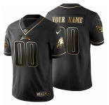Philadelphia Eagles Custom Men's Nike Black Golden Limited NFL 100 Jersey