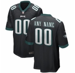 Men's Philadelphia Eagles Nike Black Alternate Replica Custom Game Jersey