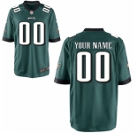 Men's Philadelphia Eagles Nike Midnight Green Custom Game Jersey