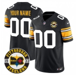 Men’s Pittsburgh Steelers Throwback 1933 Patch black Vapor Limited All Stitched Jersey