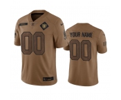 Men's Las Vegas Raiders Active Player Custom 2023 Brown Salute To Service Limited Football Stitched Jersey