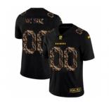 Men's Las Vegas Raiders Custom Black Flocked Lightning Vapor Limited Football Jersey