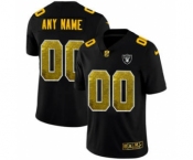 Men's Las Vegas Raiders Custom Black Golden Sequin Vapor Limited Football Jersey