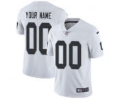 Men's Las Vegas Raiders Customized White Stitched Vapor Untouchable Limited Football Jersey