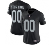 Women's Las Vegas Raiders Customized Black Team Color Stitched Vapor Untouchable Limited Football Jersey