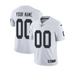 Youth Oakland Raiders Customized White Custom Football Jersey