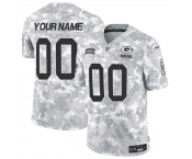 Men's Green Bay Packers Active Player Custom 2024 F.U.S.E Arctic Camo Salute To Service Limited Stitched Football Jersey