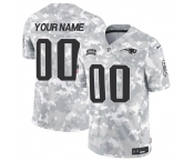 Men's New England Patriots Active Player Custom 2024 F.U.S.E Arctic Camo Salute To Service Limited Stitched Jersey