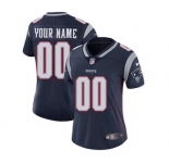 Women's New England Patriots Customized Navy Blue Home Jersey