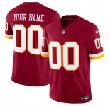 Men's Washington Commanders Active Player Custom Burgundy 2026 F.U.S.E. Vapor Limited Stitched Football Jersey