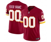 Men's Washington Commanders Active Player Custom Burgundy 2026 F.U.S.E. Vapor Limited Stitched Football Jersey