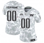 Women's Washington Commanders Active Player Custom 2024 F.U.S.E Arctic Camo Salute To Service