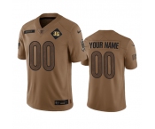 Men's Cincinnati Bengals Active Player Custom 2023 Brown Salute To Service Limited Football Stitched Jersey