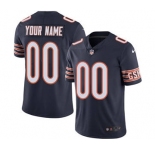 Men's Chicago Bears Customized Navy Blue Team Color Vapor Untouchable Custom Limited Football Jersey