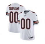 Men's Chicago Bears Customized White Vapor Untouchable Custom Limited Football Jersey