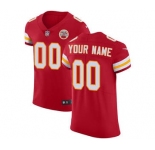 Men's Kansas City Chiefs Customized Red Team Color Vapor Untouchable Custom Elite Football Jersey