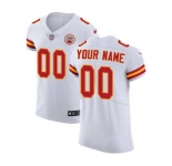 Men's Kansas City Chiefs Customized White Vapor Untouchable Custom Elite Football Jersey