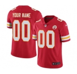 Men's Kansas City Chiefs Customized Red Team Color Vapor Untouchable Custom Limited Football Jersey