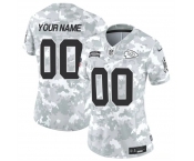 Women's Kansas City Chiefs Active Player Custom 2024 F.U.S.E Arctic Camo Salute To Service Limited Stitched Football Jersey