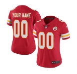Women's Kansas City Chiefs Red Home Customized Jersey