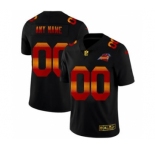 Men's Carolina Panthers Custom Black Red Orange Stripe Vapor Limited Football Jersey