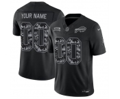 Men's Buffalo Bills Active Player Custom Black F.U.S.E. 2026 Salute to Service Limited Football Stitched Jersey