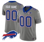 Men's Buffalo Bills Active Player Custom Gray F.U.S.E. 2026 Nickel City Vapor Football Stitched Jersey