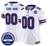 Men's Buffalo Bills Active Player Custom White F.U.S.E. 2026 Inaugural Season at Highmark Stadium Patch Football Stitched Jersey