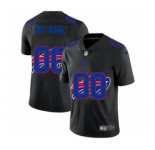 Men's Buffalo Bills Custom Team Logo Dual Overlap Limited Football Jersey Black