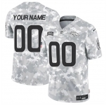 Men's Denver Broncos Active Player Custom 2024 F.U.S.E Arctic Camo Salute To Service Limited Stitched Football Jersey