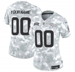 Women's Denver Broncos Active Player Custom 2024 F.U.S.E Arctic Camo Salute To Service Limited Stitched Jersey