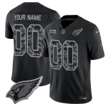 Men's Arizona Cardinals Active Player Custom Black F.U.S.E. 2026 Salute to Service Limited Football Stitched Jersey