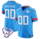 Men's Houston Texans Active Player Custom Blue 2026 F.U.S.E. Rivalries Collection Limited Football Stitched Jersey