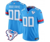 Men's Houston Texans Active Player Custom Blue 2026 F.U.S.E. Rivalries Collection Limited Football Stitched Jersey