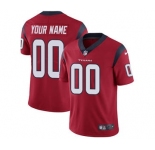 Men's Houston Texans Customized Red Alternate Vapor Untouchable Custom Limited Football Jersey