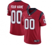 Men's Houston Texans Customized Red Alternate Vapor Untouchable Custom Limited Football Jersey