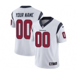 Men's Houston Texans Customized White Vapor Untouchable Custom Limited Football Jersey