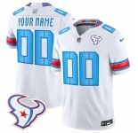 Women's Houston Texans Active Player Custom White 2026 F.U.S.E. Rivalries Collection Limited Stitched Football Jersey