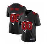 Men's Atlanta Falcons Custom Team Logo Dual Overlap Limited Football Jersey Black
