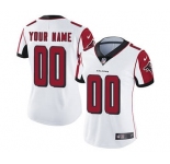 Women's Atlanta Falcons White Road Customized Jersey