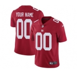 Men's New York Giants Customized Red Alternate Vapor Untouchable Custom Limited Football Jersey