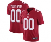 Men's New York Giants Customized Red Alternate Vapor Untouchable Custom Limited Football Jersey
