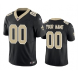 Men's New Orleans Saints Active Player Custom Black 2023 F.U.S.E.Vapor Limited Stitched Football Jersey