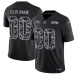 Men's Seattle Seahawks Active Player Custom Black F.U.S.E. 2026 Salute to Service Limited Football Stitched Jersey