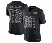 Men's Seattle Seahawks Active Player Custom Black F.U.S.E. 2026 Salute to Service Limited Football Stitched Jersey